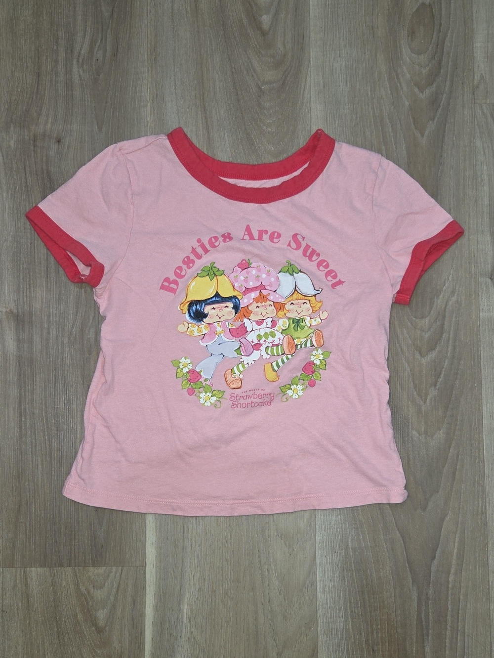 •Old Navy• Little Girls Pink Strawberry Shortcake Short Sleeve Tee